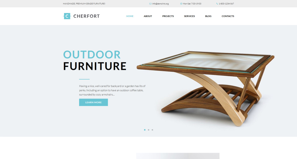 Cherfort Website Builder Template 111570
