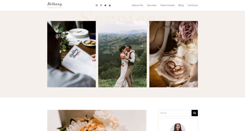 Wedding Planning  Website Design Website Builder Template 250989