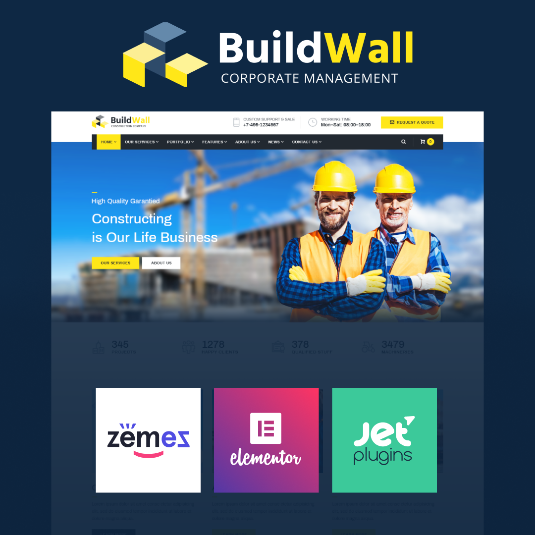 BuildWall WordPress Themes 53591