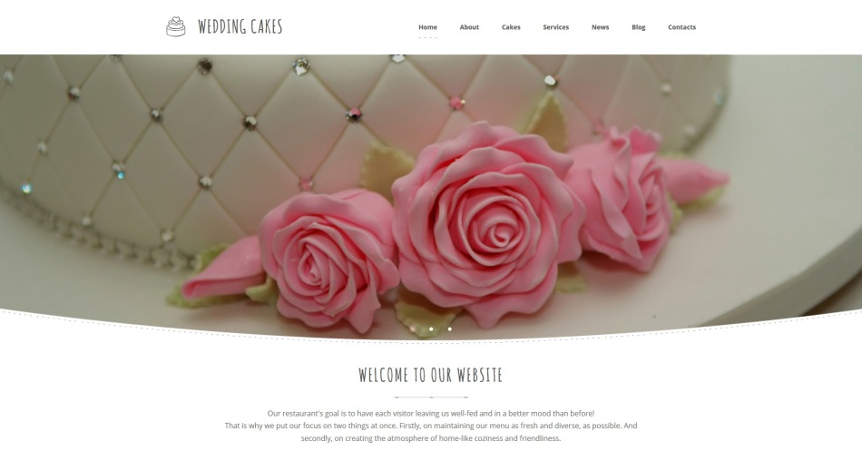 Wedding Cakes  Website Builder Template 59138