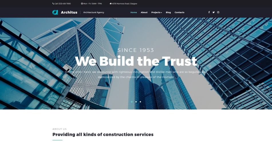 Architus Website Builder Template 68239