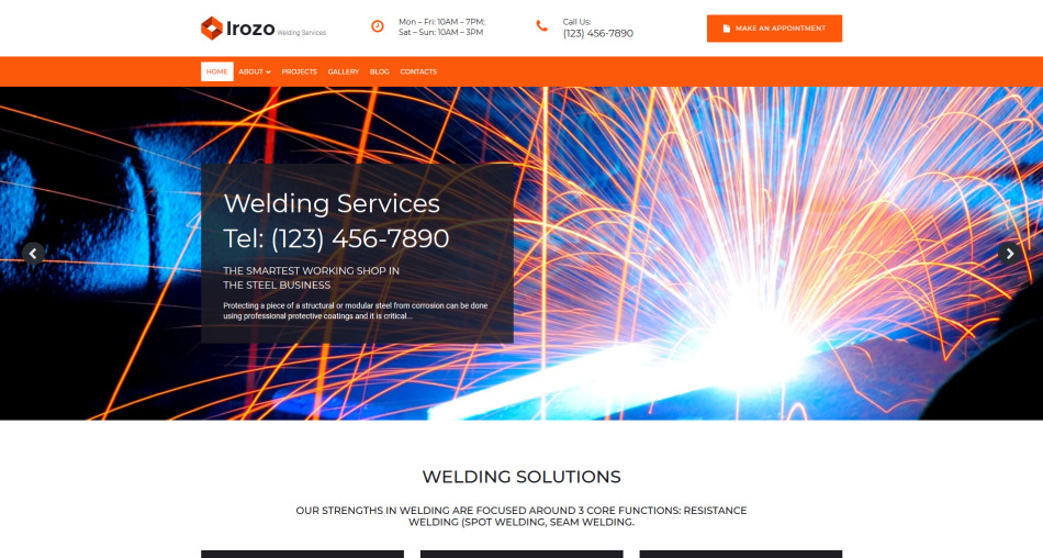 Irozo Website Builder Template 81899